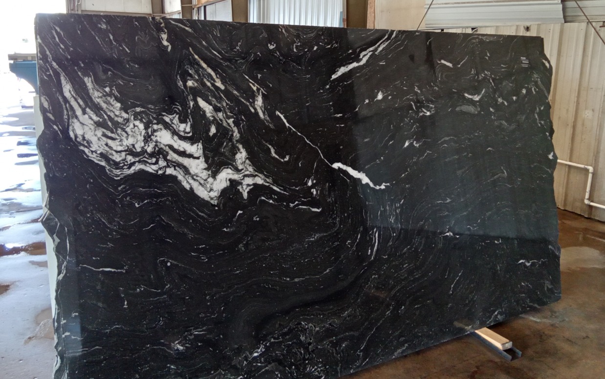 Black Makalu slab sample